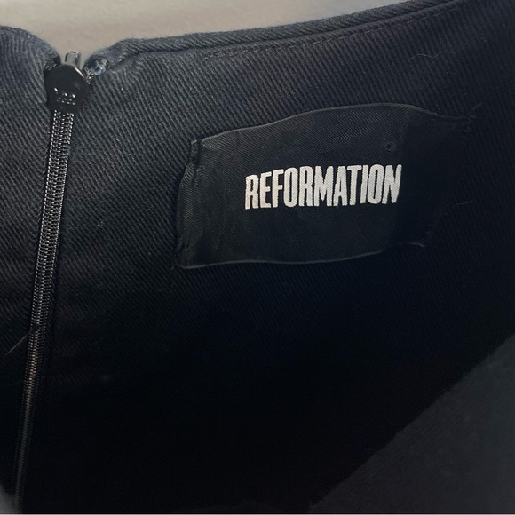 Reformation Black Twill Jumpsuit Net a Porter Exclusive Size 2 Pockets Rare - Picture 8 of 16